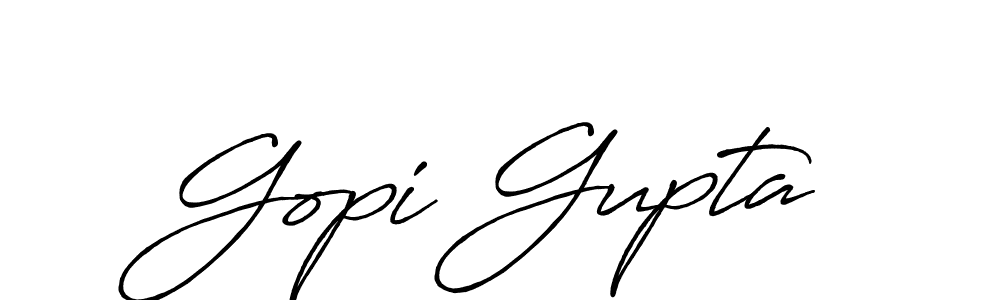 Create a beautiful signature design for name Gopi Gupta. With this signature (Antro_Vectra_Bolder) fonts, you can make a handwritten signature for free. Gopi Gupta signature style 7 images and pictures png