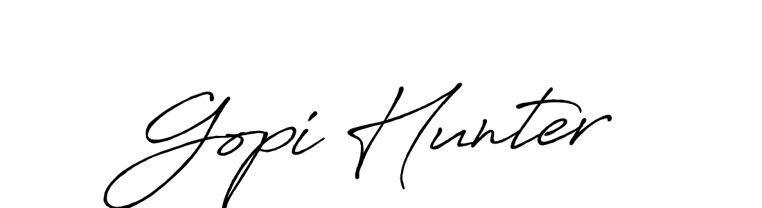 You should practise on your own different ways (Antro_Vectra_Bolder) to write your name (Gopi Hunter) in signature. don't let someone else do it for you. Gopi Hunter signature style 7 images and pictures png