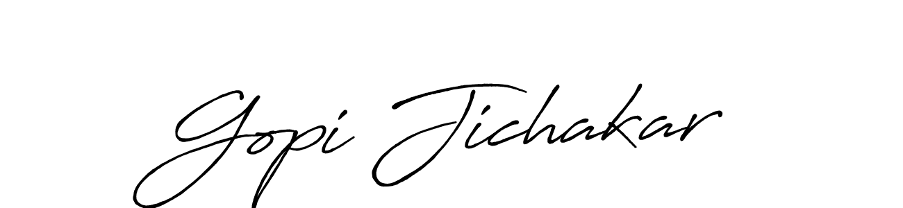 Similarly Antro_Vectra_Bolder is the best handwritten signature design. Signature creator online .You can use it as an online autograph creator for name Gopi Jichakar. Gopi Jichakar signature style 7 images and pictures png