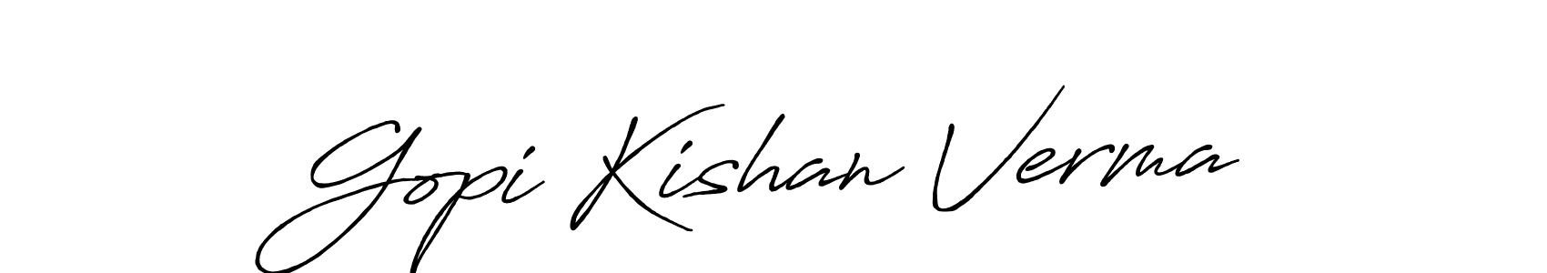 Make a beautiful signature design for name Gopi Kishan Verma. Use this online signature maker to create a handwritten signature for free. Gopi Kishan Verma signature style 7 images and pictures png