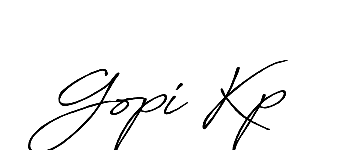 The best way (Antro_Vectra_Bolder) to make a short signature is to pick only two or three words in your name. The name Gopi Kp include a total of six letters. For converting this name. Gopi Kp signature style 7 images and pictures png