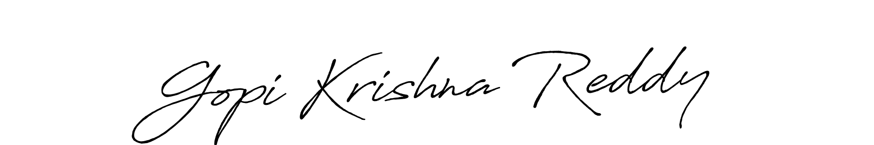 Also we have Gopi Krishna Reddy name is the best signature style. Create professional handwritten signature collection using Antro_Vectra_Bolder autograph style. Gopi Krishna Reddy signature style 7 images and pictures png