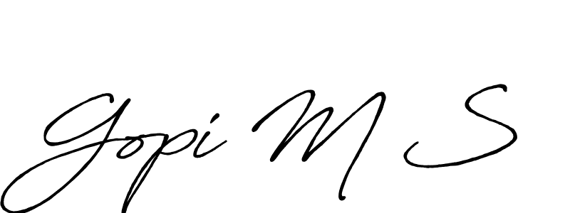 You can use this online signature creator to create a handwritten signature for the name Gopi M S. This is the best online autograph maker. Gopi M S signature style 7 images and pictures png