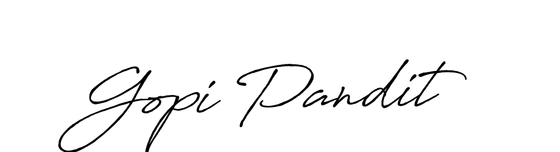 Also You can easily find your signature by using the search form. We will create Gopi Pandit name handwritten signature images for you free of cost using Antro_Vectra_Bolder sign style. Gopi Pandit signature style 7 images and pictures png