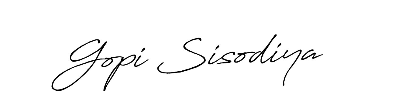 This is the best signature style for the Gopi Sisodiya name. Also you like these signature font (Antro_Vectra_Bolder). Mix name signature. Gopi Sisodiya signature style 7 images and pictures png