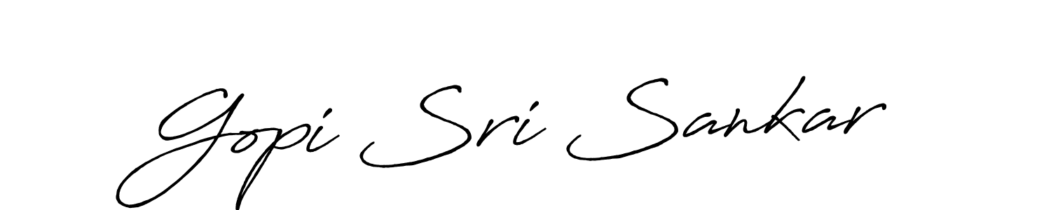 The best way (Antro_Vectra_Bolder) to make a short signature is to pick only two or three words in your name. The name Gopi Sri Sankar include a total of six letters. For converting this name. Gopi Sri Sankar signature style 7 images and pictures png