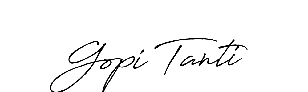 How to Draw Gopi Tanti signature style? Antro_Vectra_Bolder is a latest design signature styles for name Gopi Tanti. Gopi Tanti signature style 7 images and pictures png