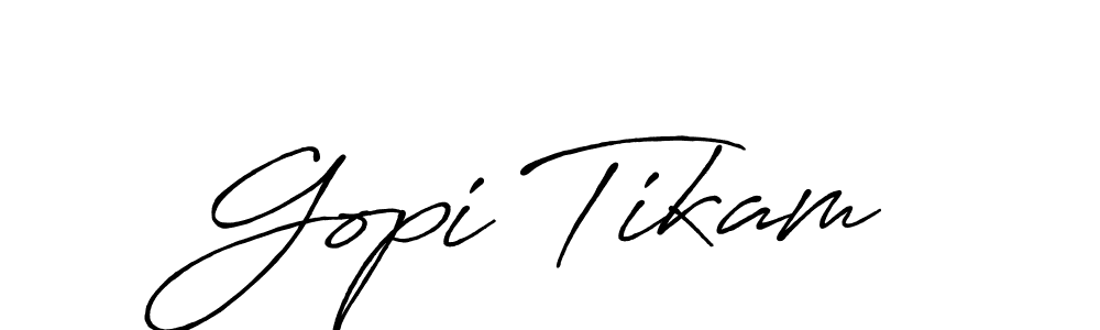 It looks lik you need a new signature style for name Gopi Tikam. Design unique handwritten (Antro_Vectra_Bolder) signature with our free signature maker in just a few clicks. Gopi Tikam signature style 7 images and pictures png