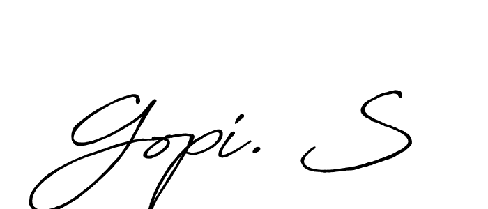 You can use this online signature creator to create a handwritten signature for the name Gopi. S. This is the best online autograph maker. Gopi. S signature style 7 images and pictures png