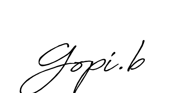 How to make Gopi.b name signature. Use Antro_Vectra_Bolder style for creating short signs online. This is the latest handwritten sign. Gopi.b signature style 7 images and pictures png