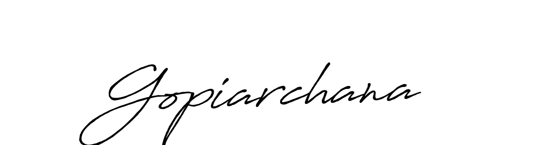 Design your own signature with our free online signature maker. With this signature software, you can create a handwritten (Antro_Vectra_Bolder) signature for name Gopiarchana. Gopiarchana signature style 7 images and pictures png