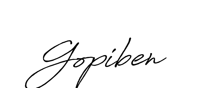 The best way (Antro_Vectra_Bolder) to make a short signature is to pick only two or three words in your name. The name Gopiben include a total of six letters. For converting this name. Gopiben signature style 7 images and pictures png