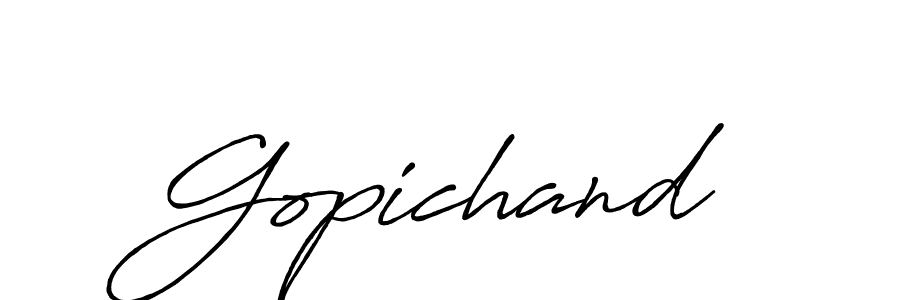 Gopichand stylish signature style. Best Handwritten Sign (Antro_Vectra_Bolder) for my name. Handwritten Signature Collection Ideas for my name Gopichand. Gopichand signature style 7 images and pictures png