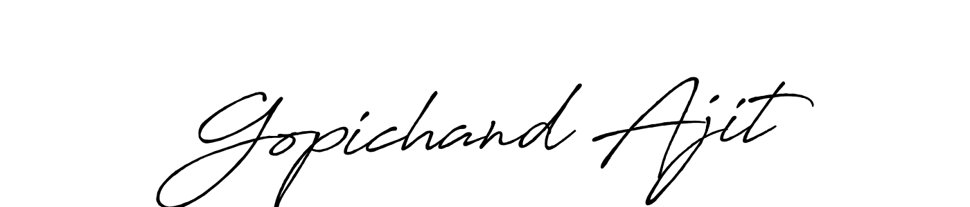 It looks lik you need a new signature style for name Gopichand Ajit. Design unique handwritten (Antro_Vectra_Bolder) signature with our free signature maker in just a few clicks. Gopichand Ajit signature style 7 images and pictures png
