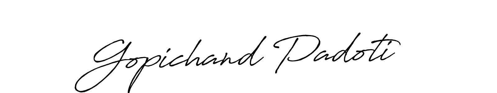 Design your own signature with our free online signature maker. With this signature software, you can create a handwritten (Antro_Vectra_Bolder) signature for name Gopichand Padoti. Gopichand Padoti signature style 7 images and pictures png