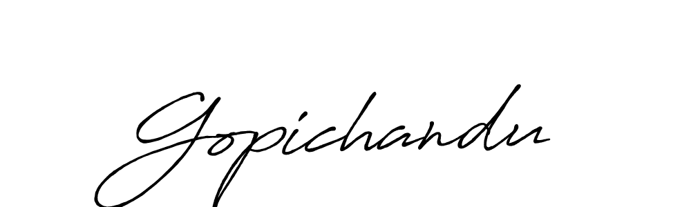 Once you've used our free online signature maker to create your best signature Antro_Vectra_Bolder style, it's time to enjoy all of the benefits that Gopichandu name signing documents. Gopichandu signature style 7 images and pictures png