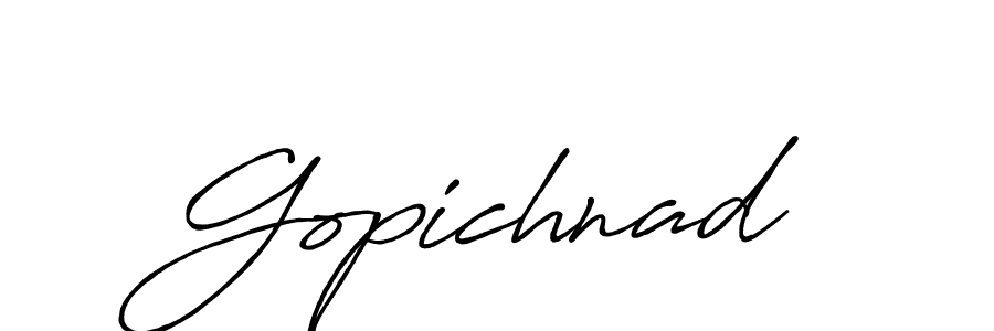 How to make Gopichnad name signature. Use Antro_Vectra_Bolder style for creating short signs online. This is the latest handwritten sign. Gopichnad signature style 7 images and pictures png