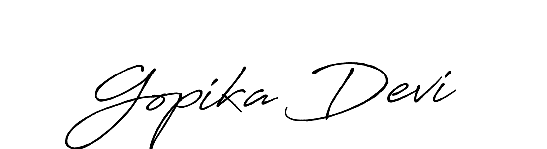 The best way (Antro_Vectra_Bolder) to make a short signature is to pick only two or three words in your name. The name Gopika Devi include a total of six letters. For converting this name. Gopika Devi signature style 7 images and pictures png