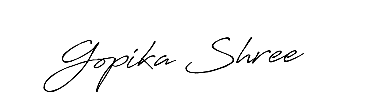 You can use this online signature creator to create a handwritten signature for the name Gopika Shree. This is the best online autograph maker. Gopika Shree signature style 7 images and pictures png