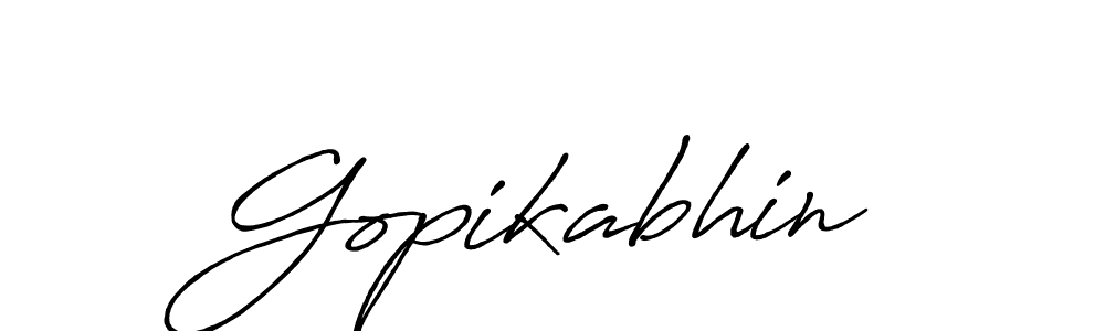 if you are searching for the best signature style for your name Gopikabhin. so please give up your signature search. here we have designed multiple signature styles  using Antro_Vectra_Bolder. Gopikabhin signature style 7 images and pictures png