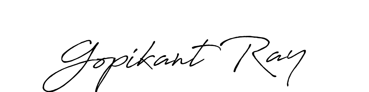 Also we have Gopikant Ray name is the best signature style. Create professional handwritten signature collection using Antro_Vectra_Bolder autograph style. Gopikant Ray signature style 7 images and pictures png