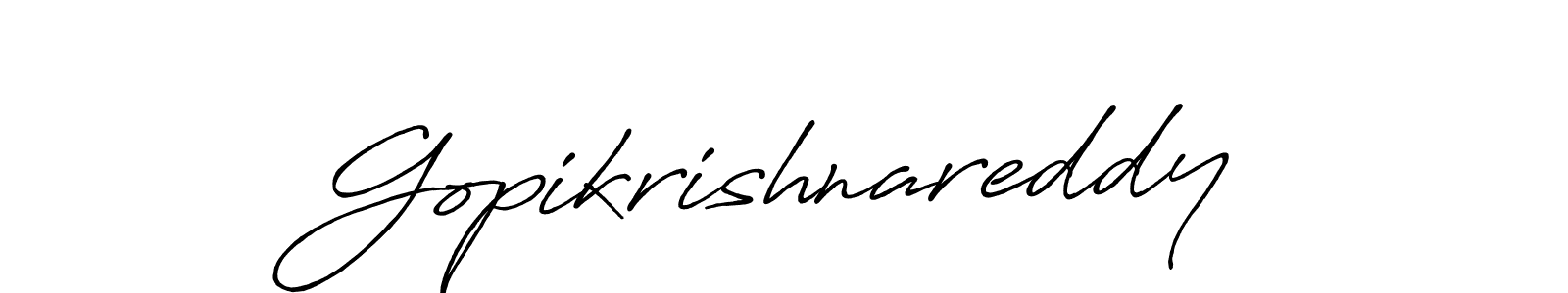 How to make Gopikrishnareddy signature? Antro_Vectra_Bolder is a professional autograph style. Create handwritten signature for Gopikrishnareddy name. Gopikrishnareddy signature style 7 images and pictures png