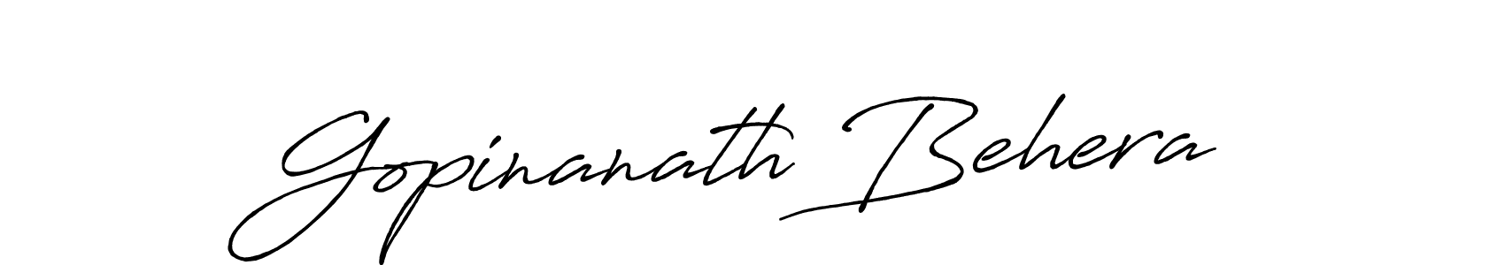Make a beautiful signature design for name Gopinanath Behera. With this signature (Antro_Vectra_Bolder) style, you can create a handwritten signature for free. Gopinanath Behera signature style 7 images and pictures png