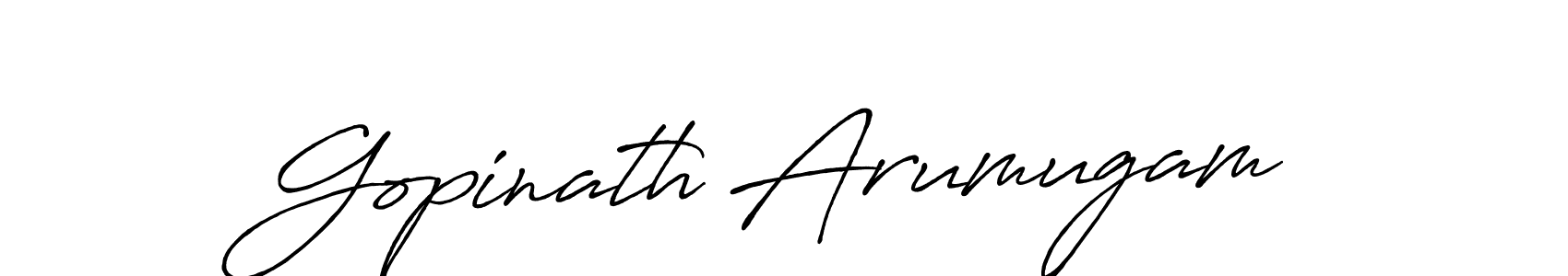 Use a signature maker to create a handwritten signature online. With this signature software, you can design (Antro_Vectra_Bolder) your own signature for name Gopinath Arumugam. Gopinath Arumugam signature style 7 images and pictures png