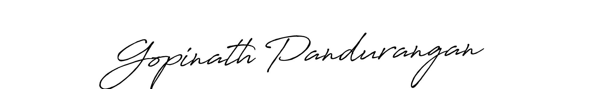 Also we have Gopinath Pandurangan name is the best signature style. Create professional handwritten signature collection using Antro_Vectra_Bolder autograph style. Gopinath Pandurangan signature style 7 images and pictures png