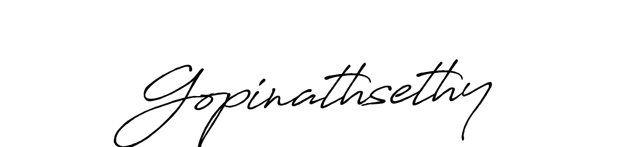 It looks lik you need a new signature style for name Gopinathsethy. Design unique handwritten (Antro_Vectra_Bolder) signature with our free signature maker in just a few clicks. Gopinathsethy signature style 7 images and pictures png
