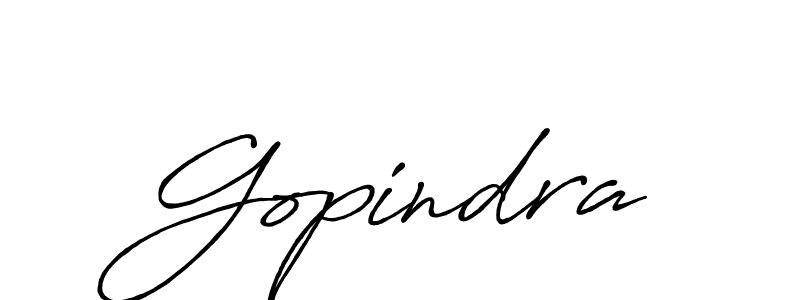 Design your own signature with our free online signature maker. With this signature software, you can create a handwritten (Antro_Vectra_Bolder) signature for name Gopindra. Gopindra signature style 7 images and pictures png