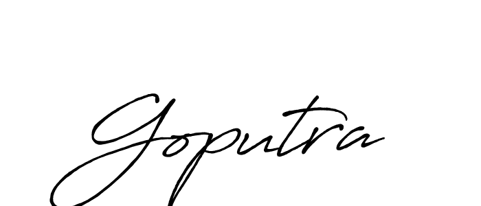 You should practise on your own different ways (Antro_Vectra_Bolder) to write your name (Goputra) in signature. don't let someone else do it for you. Goputra signature style 7 images and pictures png