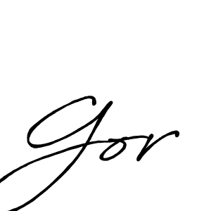 Also we have Gor name is the best signature style. Create professional handwritten signature collection using Antro_Vectra_Bolder autograph style. Gor signature style 7 images and pictures png