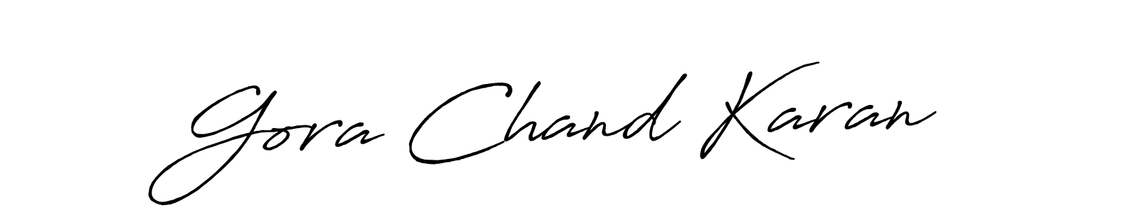 Use a signature maker to create a handwritten signature online. With this signature software, you can design (Antro_Vectra_Bolder) your own signature for name Gora Chand Karan. Gora Chand Karan signature style 7 images and pictures png