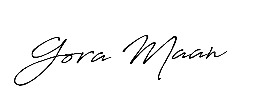 You should practise on your own different ways (Antro_Vectra_Bolder) to write your name (Gora Maan) in signature. don't let someone else do it for you. Gora Maan signature style 7 images and pictures png