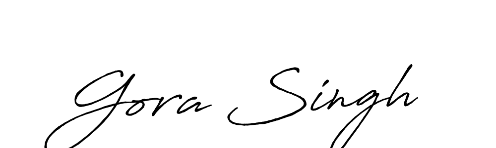 The best way (Antro_Vectra_Bolder) to make a short signature is to pick only two or three words in your name. The name Gora Singh include a total of six letters. For converting this name. Gora Singh signature style 7 images and pictures png