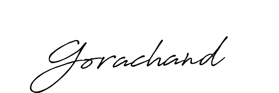 Design your own signature with our free online signature maker. With this signature software, you can create a handwritten (Antro_Vectra_Bolder) signature for name Gorachand. Gorachand signature style 7 images and pictures png