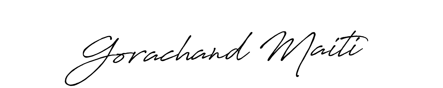 if you are searching for the best signature style for your name Gorachand Maiti. so please give up your signature search. here we have designed multiple signature styles  using Antro_Vectra_Bolder. Gorachand Maiti signature style 7 images and pictures png