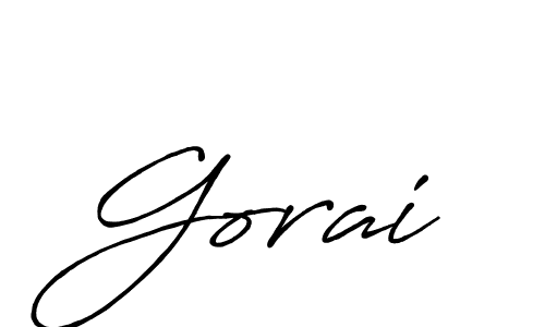 The best way (Antro_Vectra_Bolder) to make a short signature is to pick only two or three words in your name. The name Gorai include a total of six letters. For converting this name. Gorai signature style 7 images and pictures png