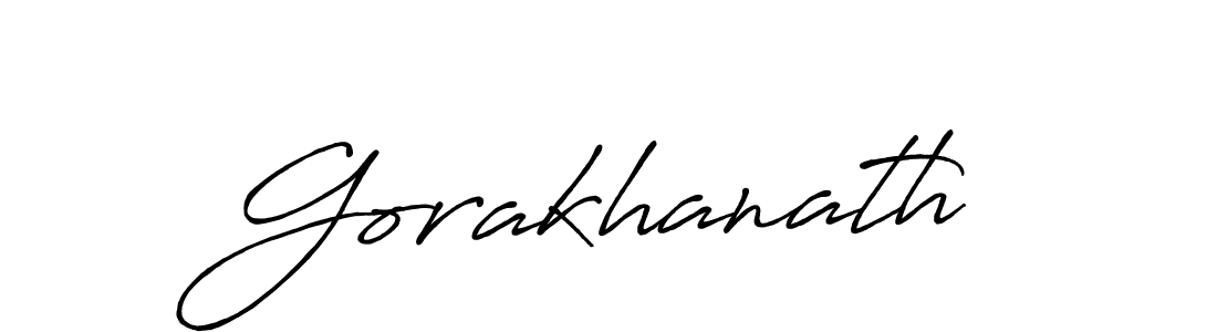 Gorakhanath stylish signature style. Best Handwritten Sign (Antro_Vectra_Bolder) for my name. Handwritten Signature Collection Ideas for my name Gorakhanath. Gorakhanath signature style 7 images and pictures png