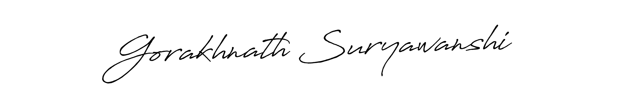 It looks lik you need a new signature style for name Gorakhnath Suryawanshi. Design unique handwritten (Antro_Vectra_Bolder) signature with our free signature maker in just a few clicks. Gorakhnath Suryawanshi signature style 7 images and pictures png