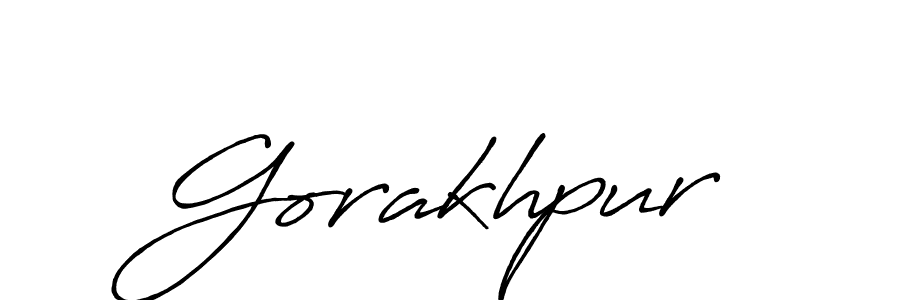 It looks lik you need a new signature style for name Gorakhpur. Design unique handwritten (Antro_Vectra_Bolder) signature with our free signature maker in just a few clicks. Gorakhpur signature style 7 images and pictures png