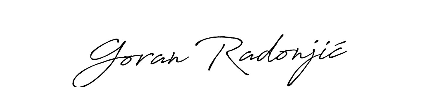 Also You can easily find your signature by using the search form. We will create Goran Radonjić name handwritten signature images for you free of cost using Antro_Vectra_Bolder sign style. Goran Radonjić signature style 7 images and pictures png