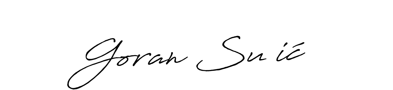 It looks lik you need a new signature style for name Goran Sučić. Design unique handwritten (Antro_Vectra_Bolder) signature with our free signature maker in just a few clicks. Goran Sučić signature style 7 images and pictures png