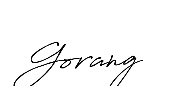 How to make Gorang name signature. Use Antro_Vectra_Bolder style for creating short signs online. This is the latest handwritten sign. Gorang signature style 7 images and pictures png