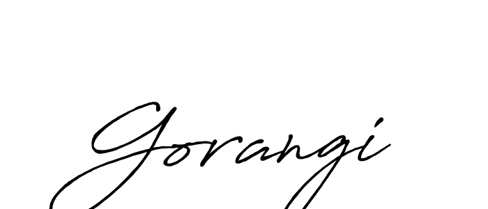 Create a beautiful signature design for name Gorangi. With this signature (Antro_Vectra_Bolder) fonts, you can make a handwritten signature for free. Gorangi signature style 7 images and pictures png