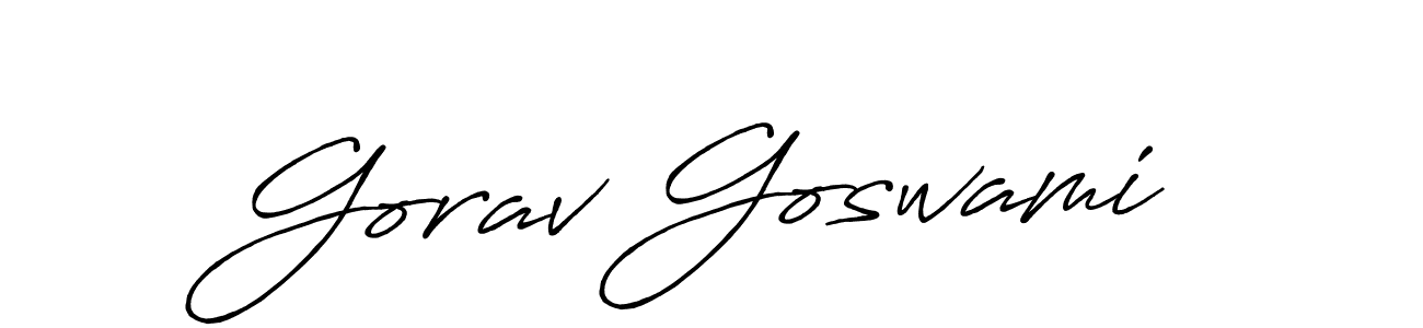How to Draw Gorav Goswami signature style? Antro_Vectra_Bolder is a latest design signature styles for name Gorav Goswami. Gorav Goswami signature style 7 images and pictures png