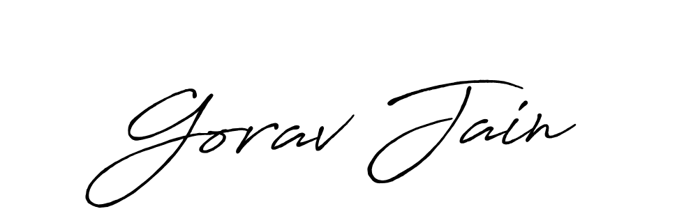 Here are the top 10 professional signature styles for the name Gorav Jain. These are the best autograph styles you can use for your name. Gorav Jain signature style 7 images and pictures png