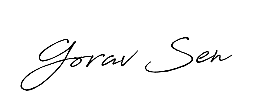 How to Draw Gorav Sen signature style? Antro_Vectra_Bolder is a latest design signature styles for name Gorav Sen. Gorav Sen signature style 7 images and pictures png