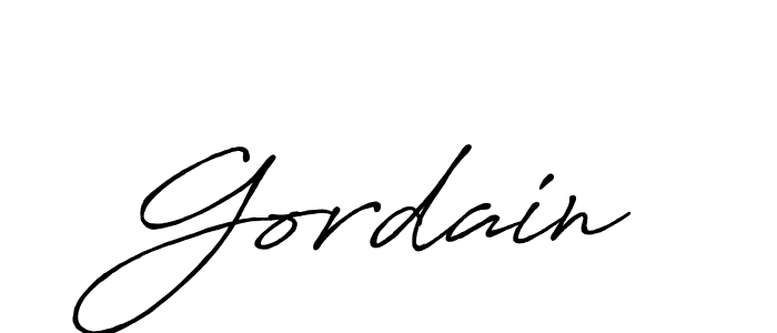 How to make Gordain name signature. Use Antro_Vectra_Bolder style for creating short signs online. This is the latest handwritten sign. Gordain signature style 7 images and pictures png